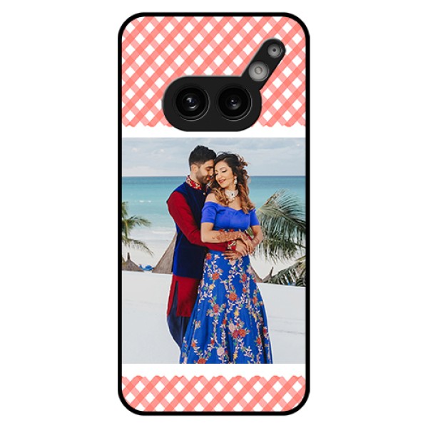 Nothing Phone 2A 5G Custom Glass Phone Case - Pink Pattern Design