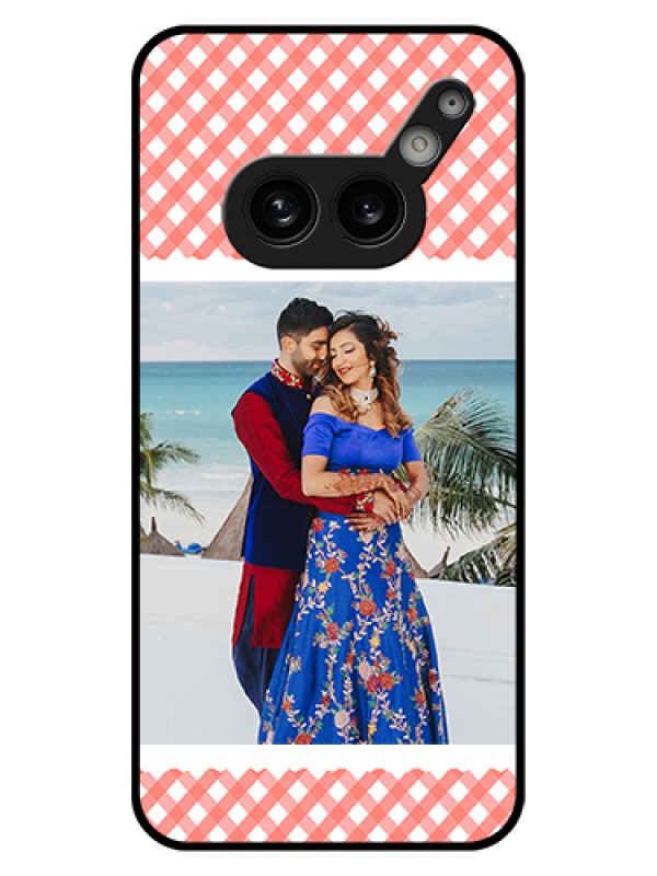 Custom Nothing Phone 2A 5G Custom Glass Phone Case - Pink Pattern Design