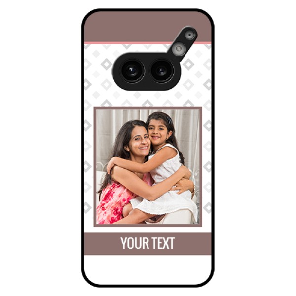 Nothing Phone 2A 5G Custom Glass Phone Case - Simple Diamond Design Nothing Phone 2A 5G Custom Glass Phone Case - Simple Diamond Design