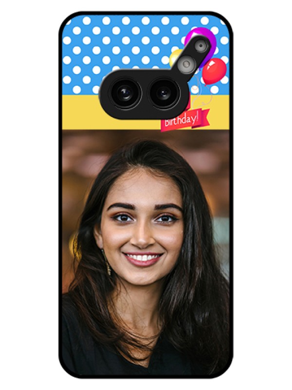 Custom Nothing Phone 2A 5G Custom Glass Phone Case - Happy Birthday Design