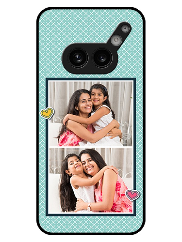Custom Nothing Phone 2A 5G Custom Glass Phone Case - 2 Image Holder With Pattern Design