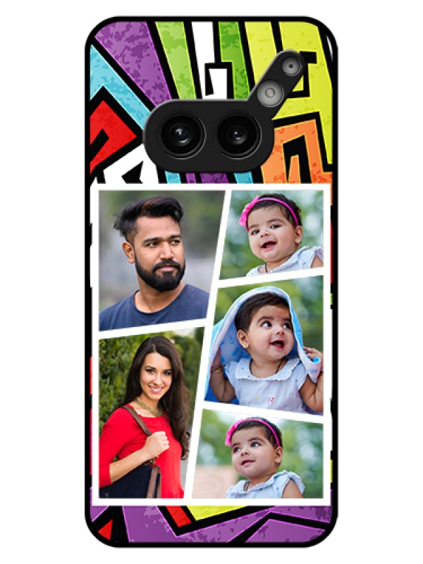 Custom Nothing Phone 2A 5G Custom Glass Phone Case - Graffiti Pattern Design