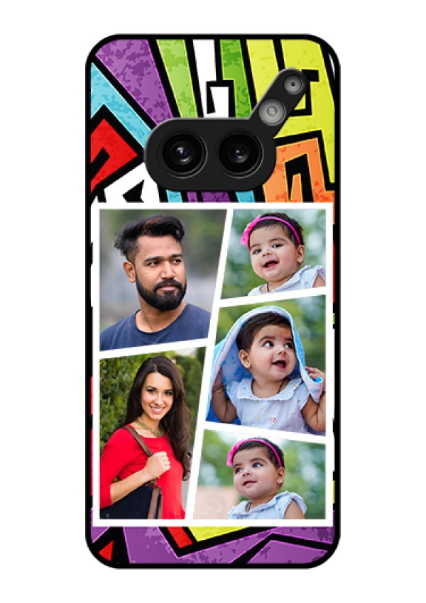 Nothing Phone 2A 5G Custom Glass Phone Case - Graffiti Pattern Design