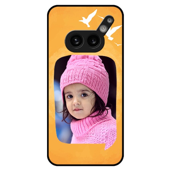 Nothing Phone 2A 5G Custom Glass Phone Case - Water Color Design With Bird Icons Nothing Phone 2A 5G Custom Glass Phone Case - Water Color Design With Bird Icons