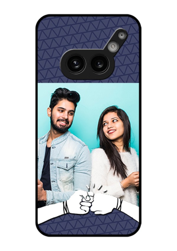 Nothing Phone 2A 5G Custom Glass Phone Case - With Best Friends Design