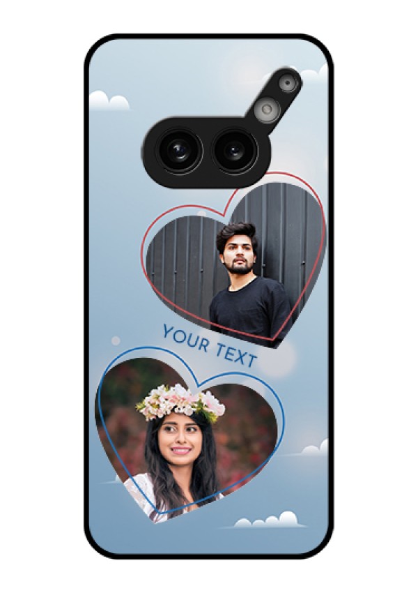 Nothing Phone 2A 5G Custom Glass Phone Case - Blue Color Couple Design
