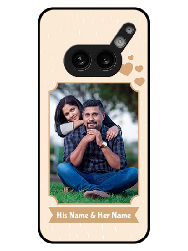 Custom Nothing Phone 2A 5G Custom Glass Phone Case - With Confetti Love Design