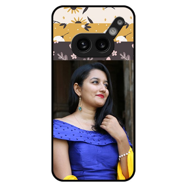 Nothing Phone 2A 5G Custom Glass Phone Case - Stylish Floral Design