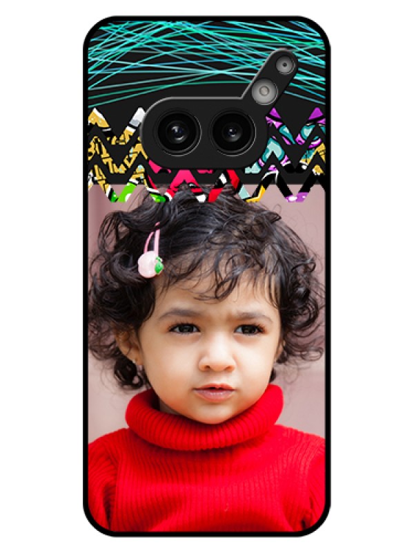 Custom Nothing Phone 2A 5G Custom Glass Phone Case - Neon Abstract Design