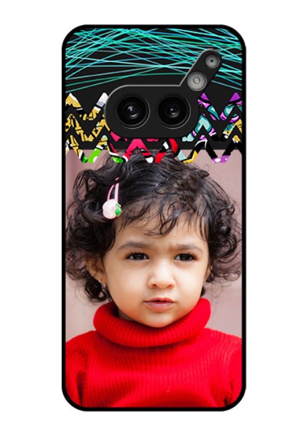 Nothing Phone 2A 5G Custom Glass Phone Case - Neon Abstract Design