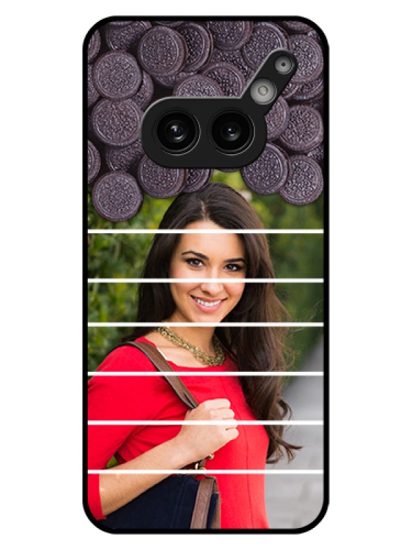 Custom Nothing Phone 2A 5G Custom Glass Phone Case - With Oreo Biscuit Design