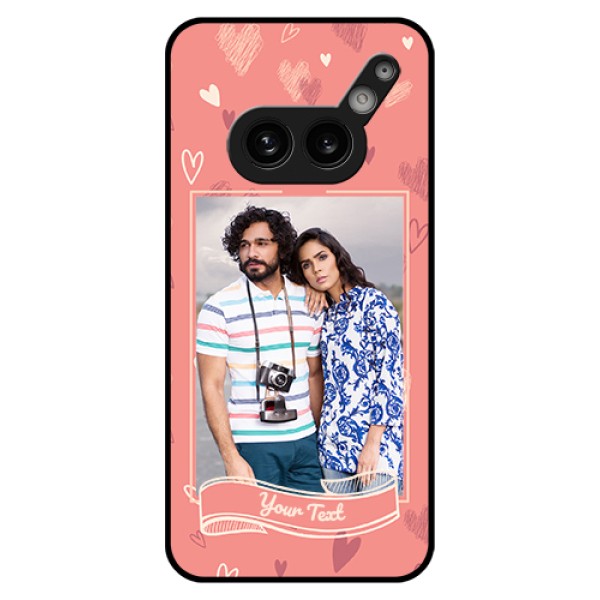 Nothing Phone 2A 5G Custom Glass Phone Case - Love Doodle Art Design