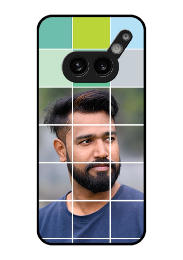 Nothing Phone 2A 5G Custom Glass Phone Case - With White Box Pattern