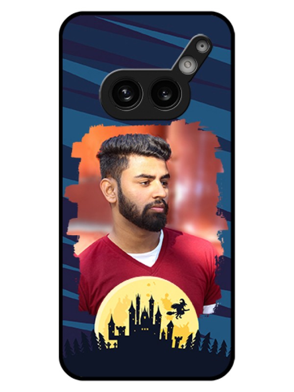 Custom Nothing Phone 2A 5G Custom Glass Phone Case - Halloween Witch Design