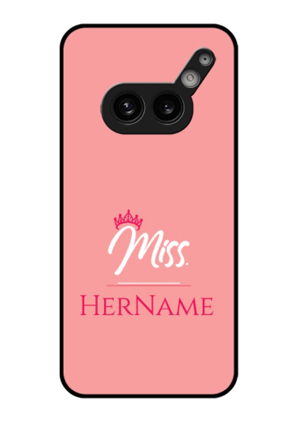 Nothing Phone 2A 5G Custom Glass Phone Case - Mrs With Name Design