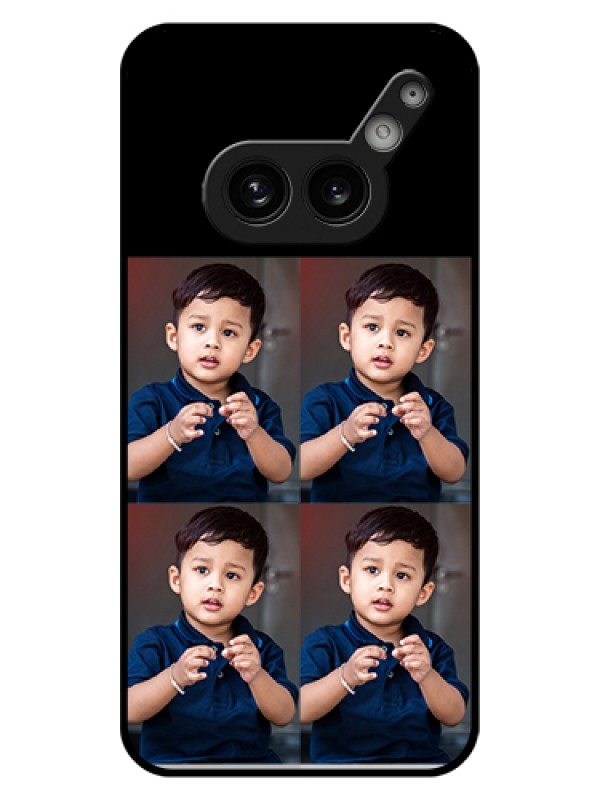 Custom Nothing Phone 2A 5G Custom Glass Phone Case - 4 Image Holder Design