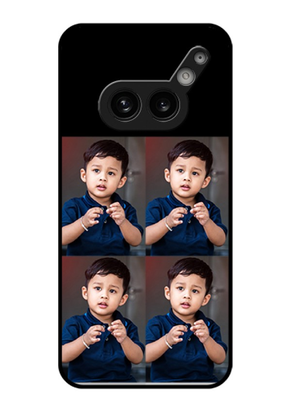 Nothing Phone 2A 5G Custom Glass Phone Case - 4 Image Holder Design