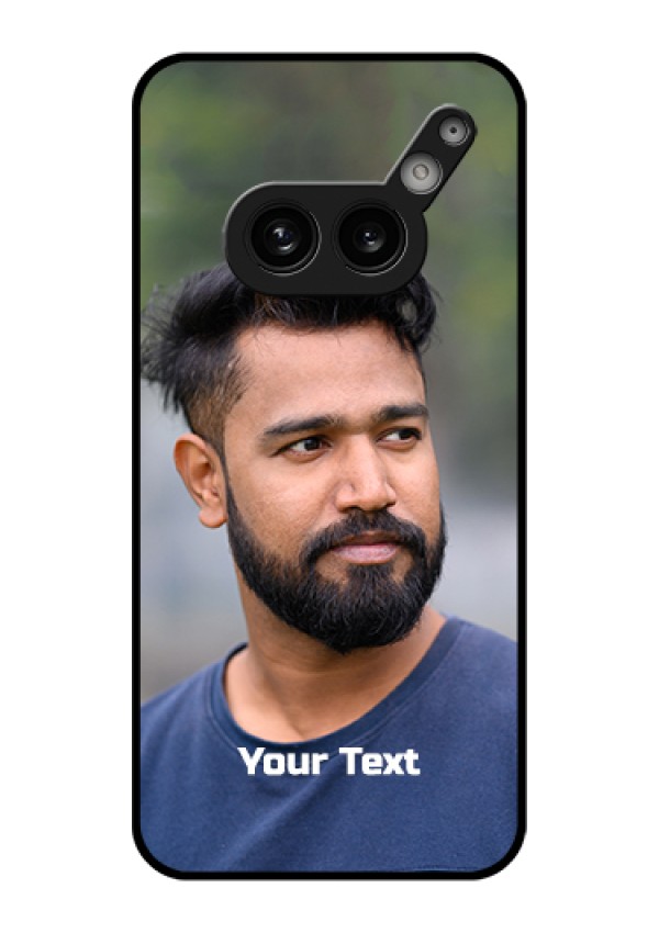 Nothing Phone 2A 5G Custom Glass Phone Case - Photo With Text Design