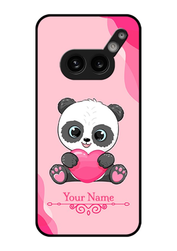 Nothing Phone 2A 5G Custom Glass Phone Case - Cute Panda Design