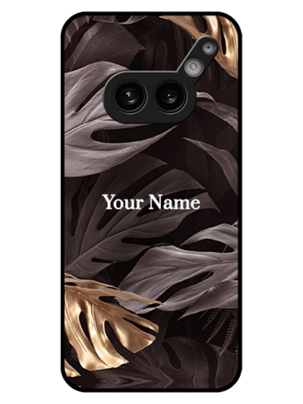 Custom Nothing Phone 2A 5G Custom Glass Phone Case - Wild Leaves Digital Paint Design