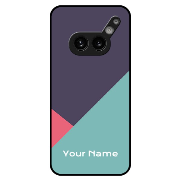 Nothing Phone 2A 5G Custom Glass Phone Case - Tri Color Abstract Design Nothing Phone 2A 5G Custom Glass Phone Case - Tri Color Abstract Design