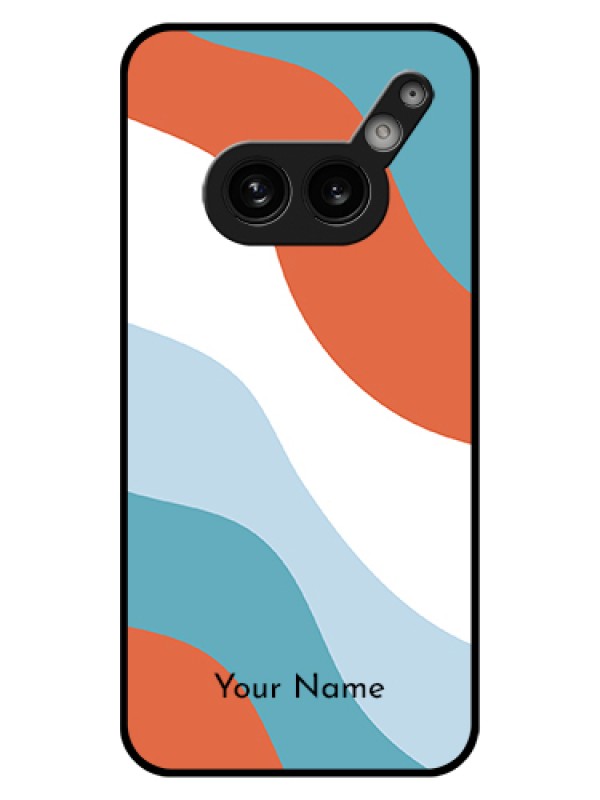 Custom Nothing Phone 2A 5G Custom Glass Phone Case - Coloured Waves Design