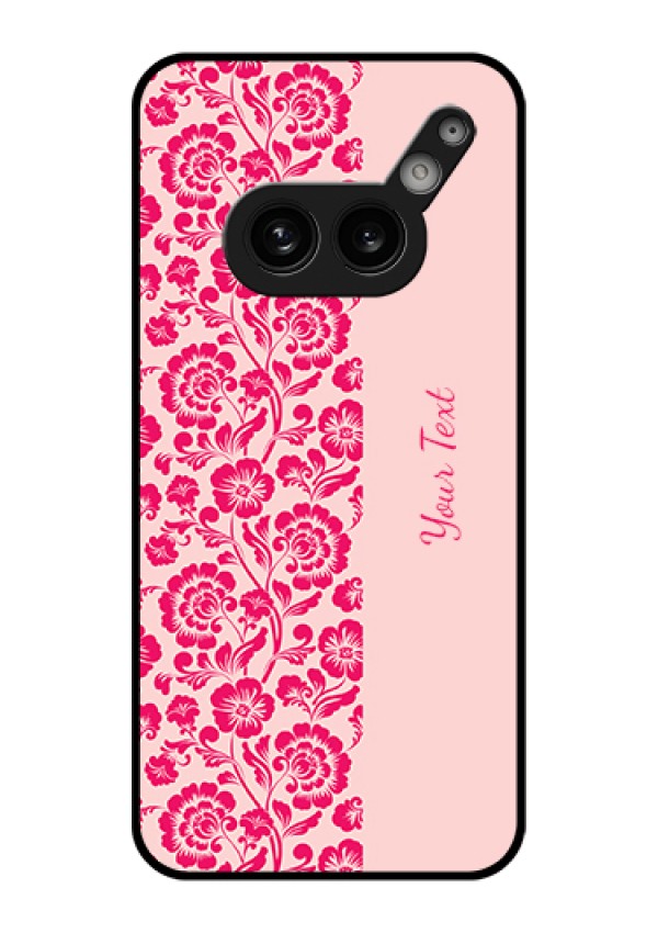 Nothing Phone 2A 5G Custom Glass Phone Case - Attractive Floral Pattern Design