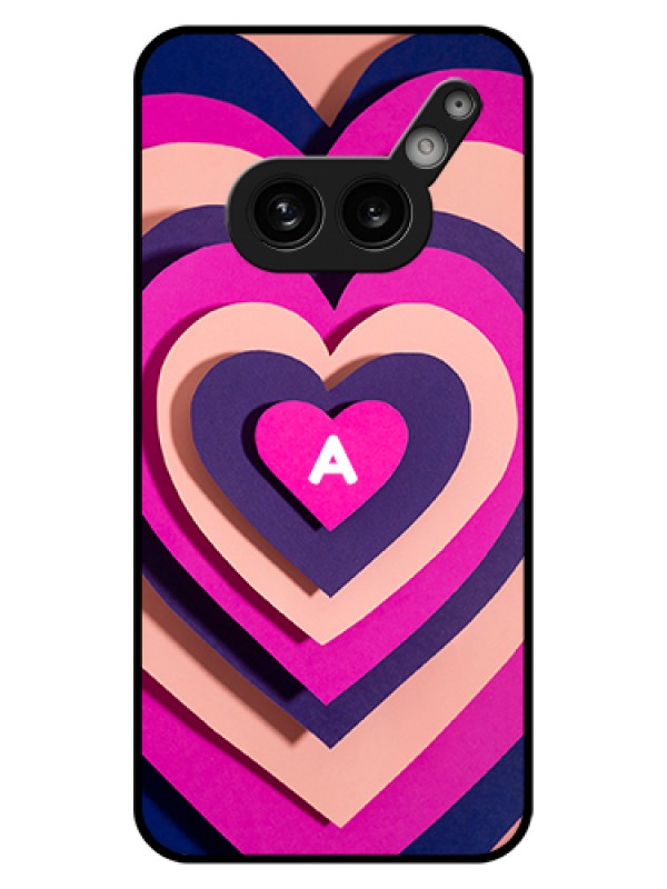 Custom Nothing Phone 2A 5G Custom Glass Phone Case - Cute Heart Pattern Design