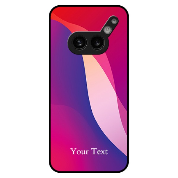 Nothing Phone 2A 5G Custom Glass Phone Case - Digital Abstract Overlap Design