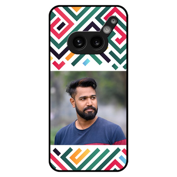 Nothing Phone 2A 5G Custom Glass Phone Case - Colorful Maze Pattern Design Nothing Phone 2A 5G Custom Glass Phone Case - Colorful Maze Pattern Design