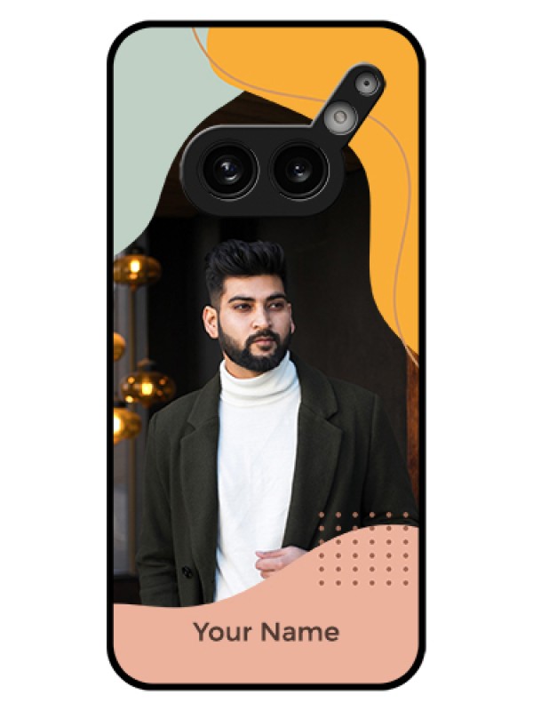 Custom Nothing Phone 2A 5G Custom Glass Phone Case - Tri - Coloured Overlay Design