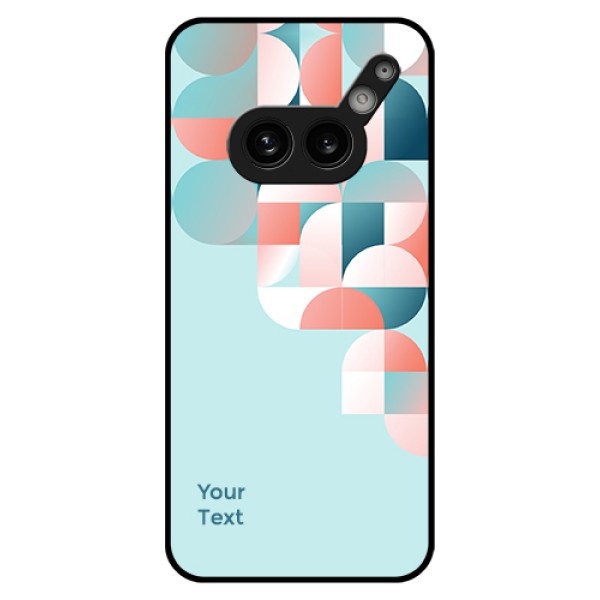 Nothing Phone 2A 5G Custom Glass Phone Case - Stylish Semi - Circle Pattern Design Nothing Phone 2A 5G Custom Glass Phone Case - Stylish Semi - Circle Pattern Design