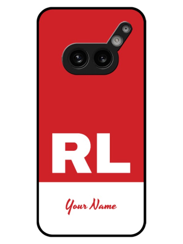 Custom Nothing Phone 2A 5G Custom Glass Phone Case - Dual Tone Custom Text Design