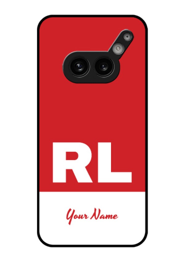 Nothing Phone 2A 5G Custom Glass Phone Case - Dual Tone Custom Text Design