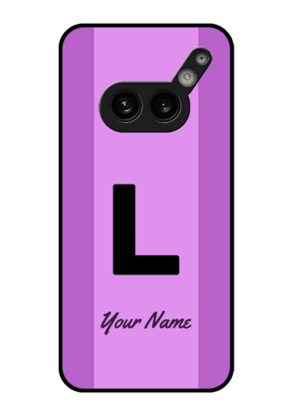 Nothing Phone 2A 5G Custom Glass Phone Case - Tricolor Custom Text Design