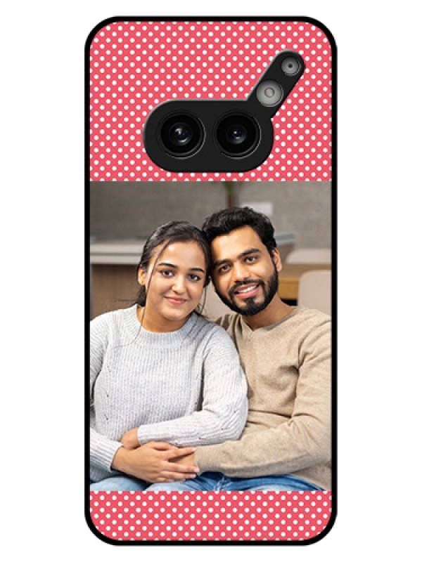 Custom Nothing Phone 2A Plus Custom Glass Phone Case - White Dotted Design