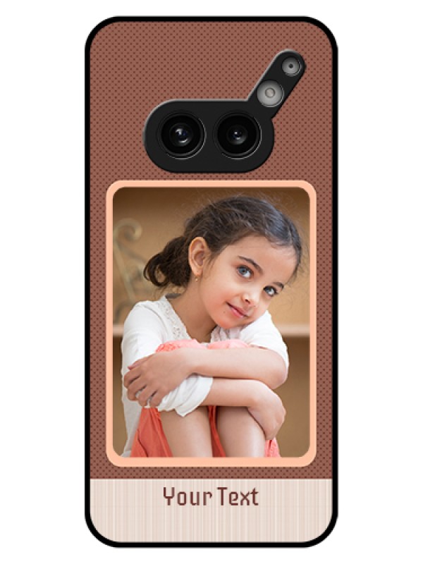 Custom Nothing Phone 2A Plus Custom Glass Phone Case - Simple Pic Upload Design