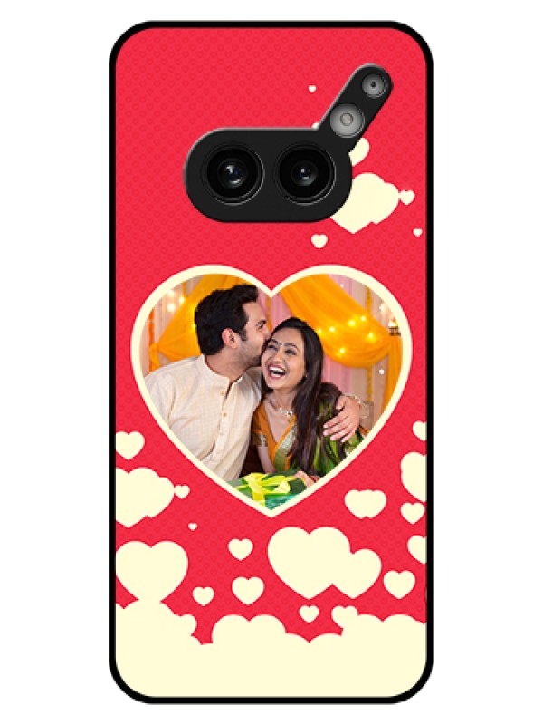 Custom Nothing Phone 2A Plus Custom Glass Phone Case - Love Symbols Phone Cover Design