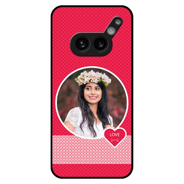 Nothing Phone 2A Plus Custom Glass Phone Case - Pink Color Pattern Design Nothing Phone 2A Plus Custom Glass Phone Case - Pink Color Pattern Design
