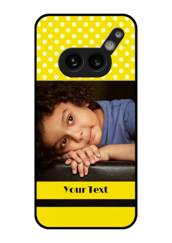 Nothing Phone 2A Plus Custom Glass Phone Case - Bright Yellow Case Design
