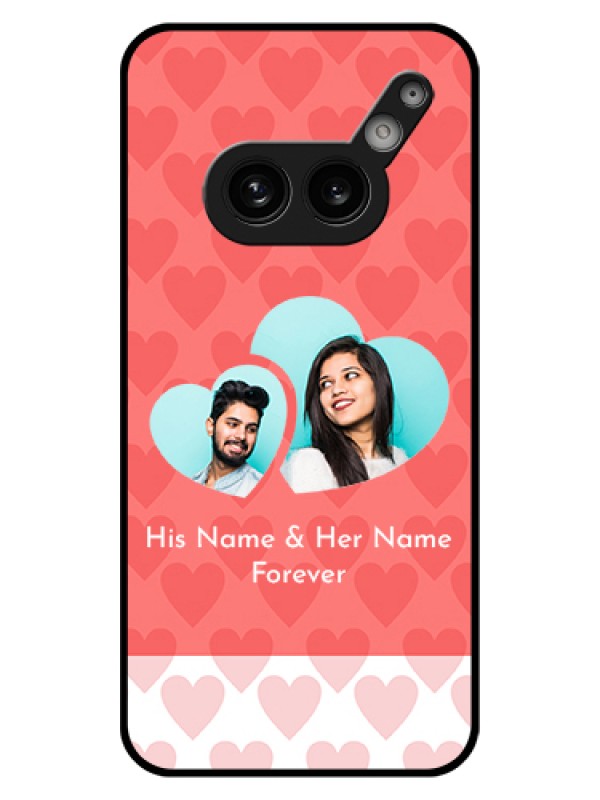 Custom Nothing Phone 2A Plus Custom Glass Phone Case - Couple Pic Upload Design