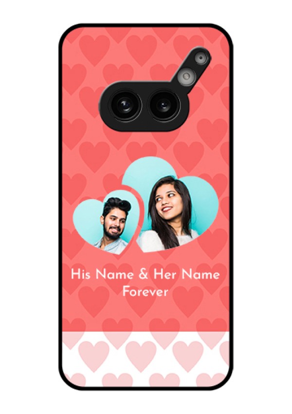 Nothing Phone 2A Plus Custom Glass Phone Case - Couple Pic Upload Design