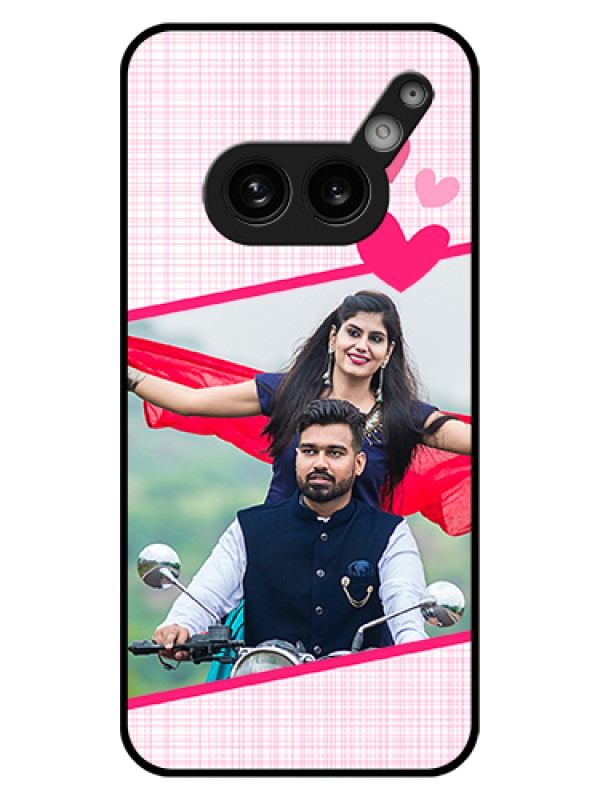 Custom Nothing Phone 2A Plus Custom Glass Phone Case - Love Shape Heart Design