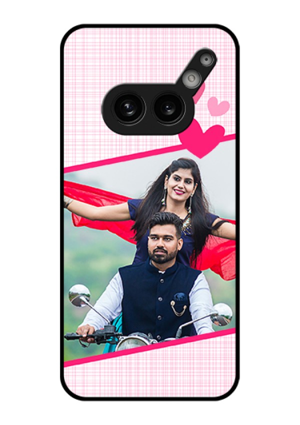Nothing Phone 2A Plus Custom Glass Phone Case - Love Shape Heart Design