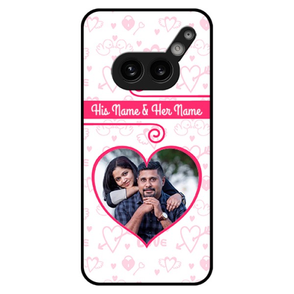 Nothing Phone 2A Plus Custom Glass Phone Case - Heart Shape Love Design