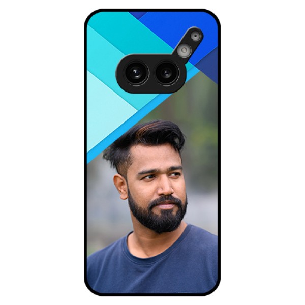 Nothing Phone 2A Plus Custom Glass Phone Case - Blue Pattern Design