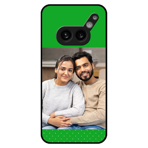Nothing Phone 2A Plus Custom Glass Phone Case - Green Pattern Design