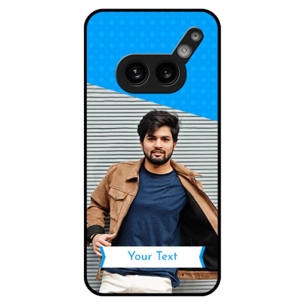 Nothing Phone 2A Plus Custom Glass Phone Case - Simple Blue Color Design