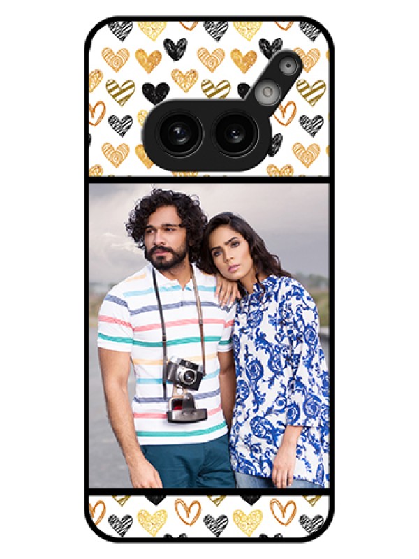 Custom Nothing Phone 2A Plus Custom Glass Phone Case - Love Symbol Design