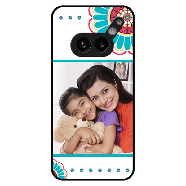 Nothing Phone 2A Plus Custom Glass Phone Case - Flower Design